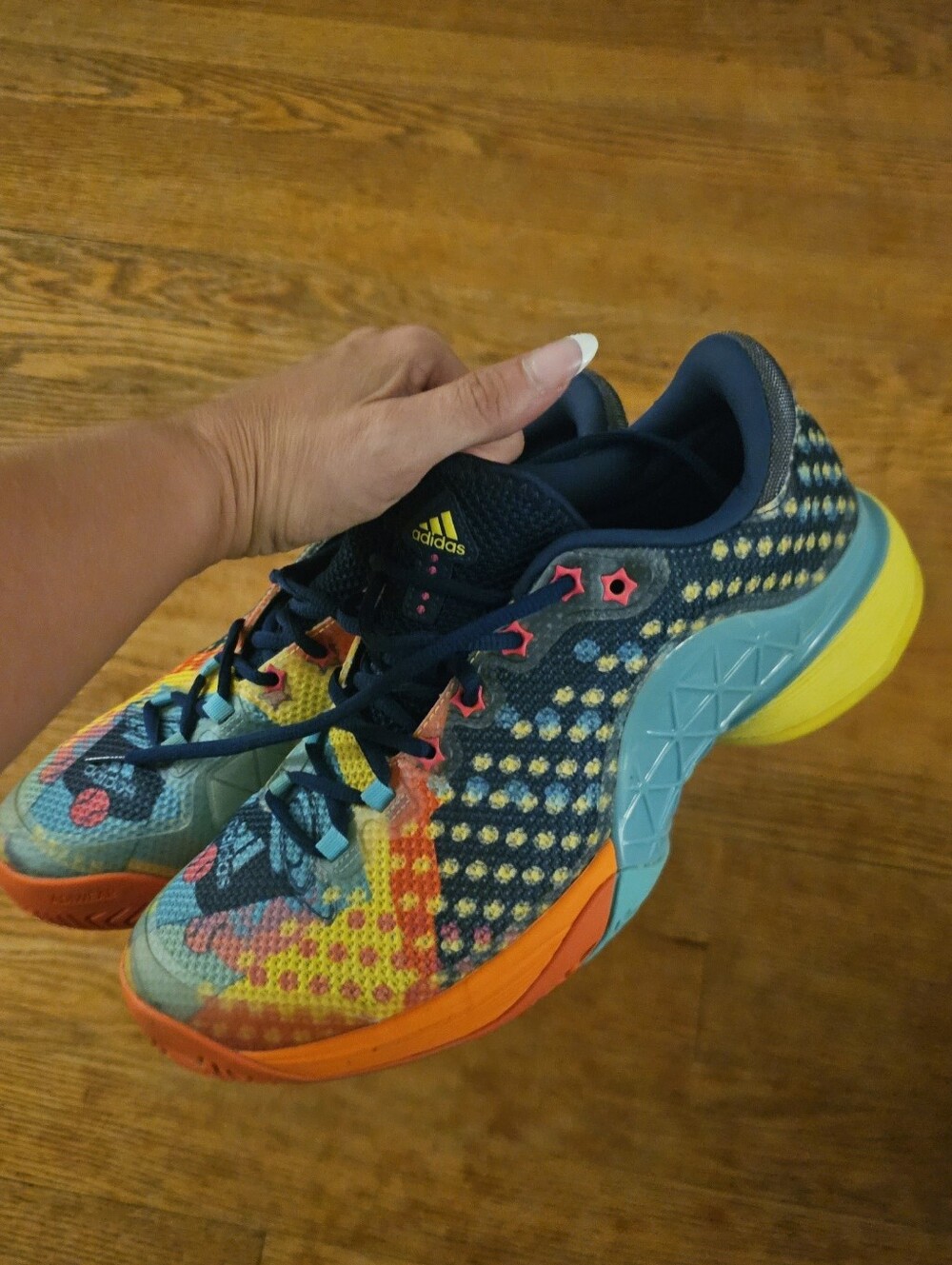 Mens Adidas Barricade Pop Art Size 9.5